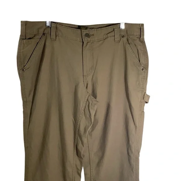 Carhartt Tan Cargo Pants Durable Workwear Original Fit - Picture 2 of 8